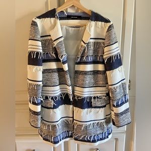 Patched Zara Blazer, New Without Tags, Size M